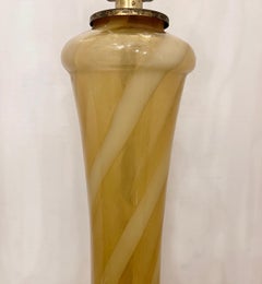 Italian Yellow Glass Lamp