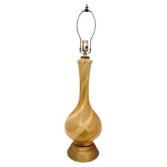 Italian Yellow Glass Lamp