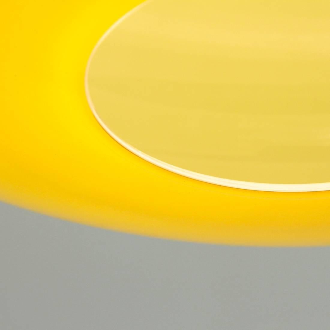 Italian Yellow Glass Pendant Lamp, 1960s 7