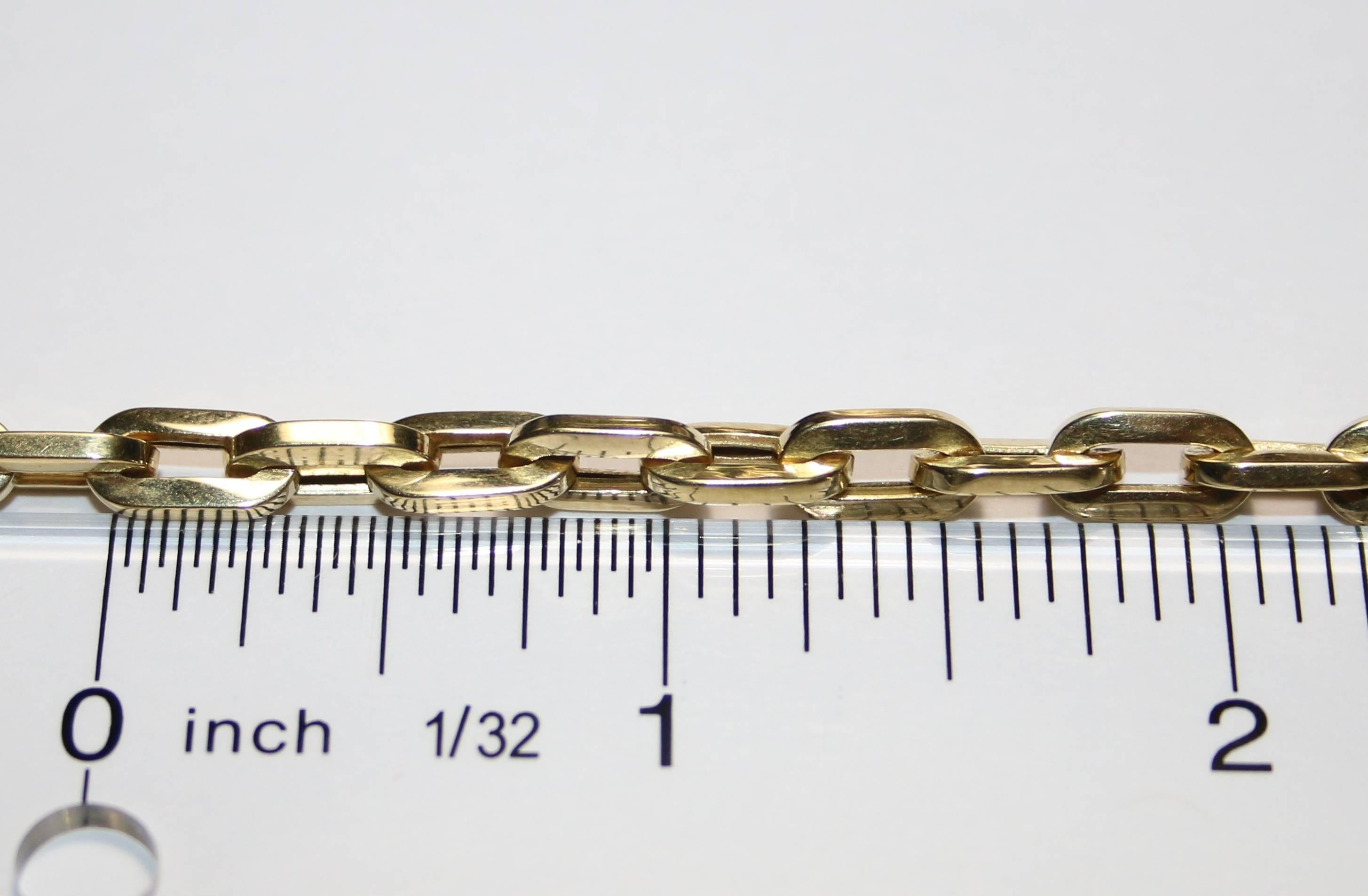 Italian Yellow Gold Chain In Good Condition In New York, NY
