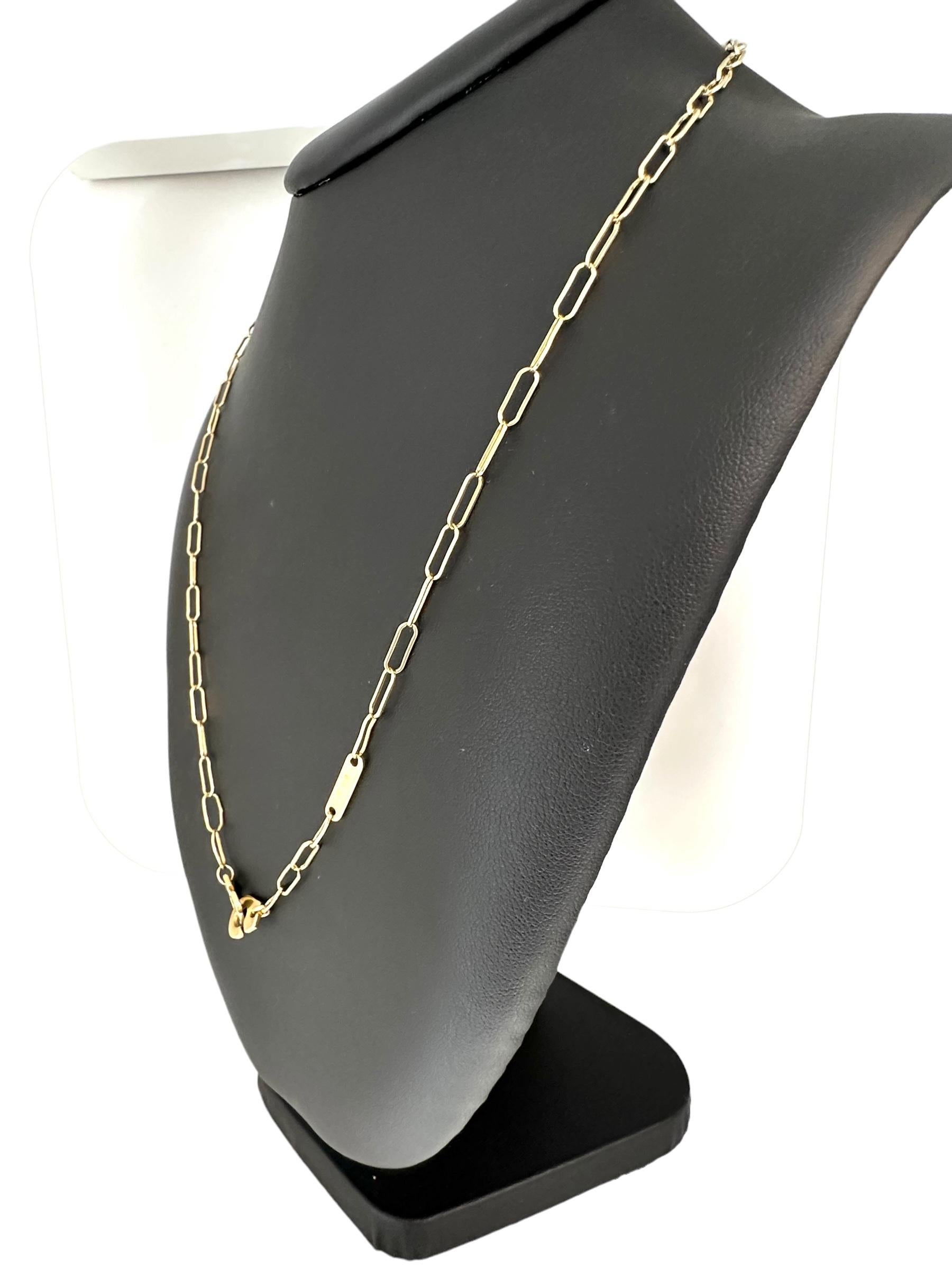 Italienische Gelbgold Link-Halskette von Chimento im Angebot 1