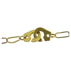Italienische Gelbgold Link-Halskette von Chimento