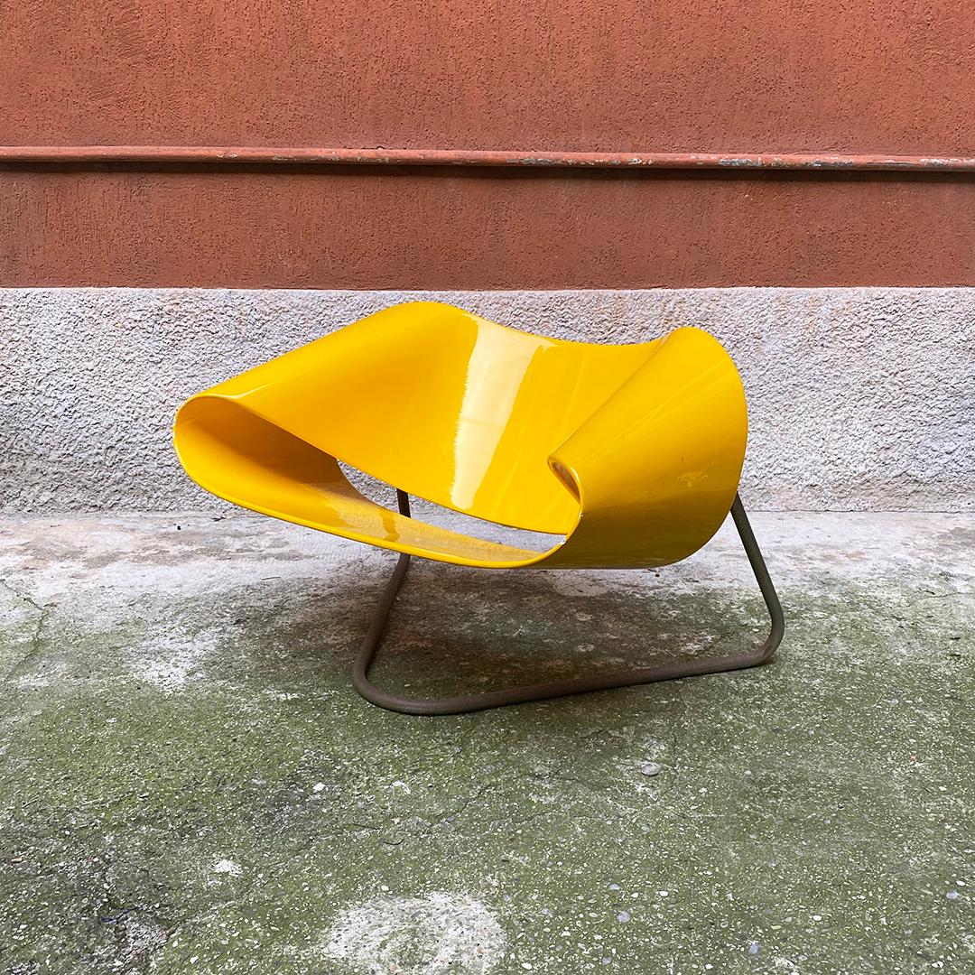 Italian Yellow Nastro CL9 Armchairs by Cesare Leonardi e Franca Stagi, 1960 1