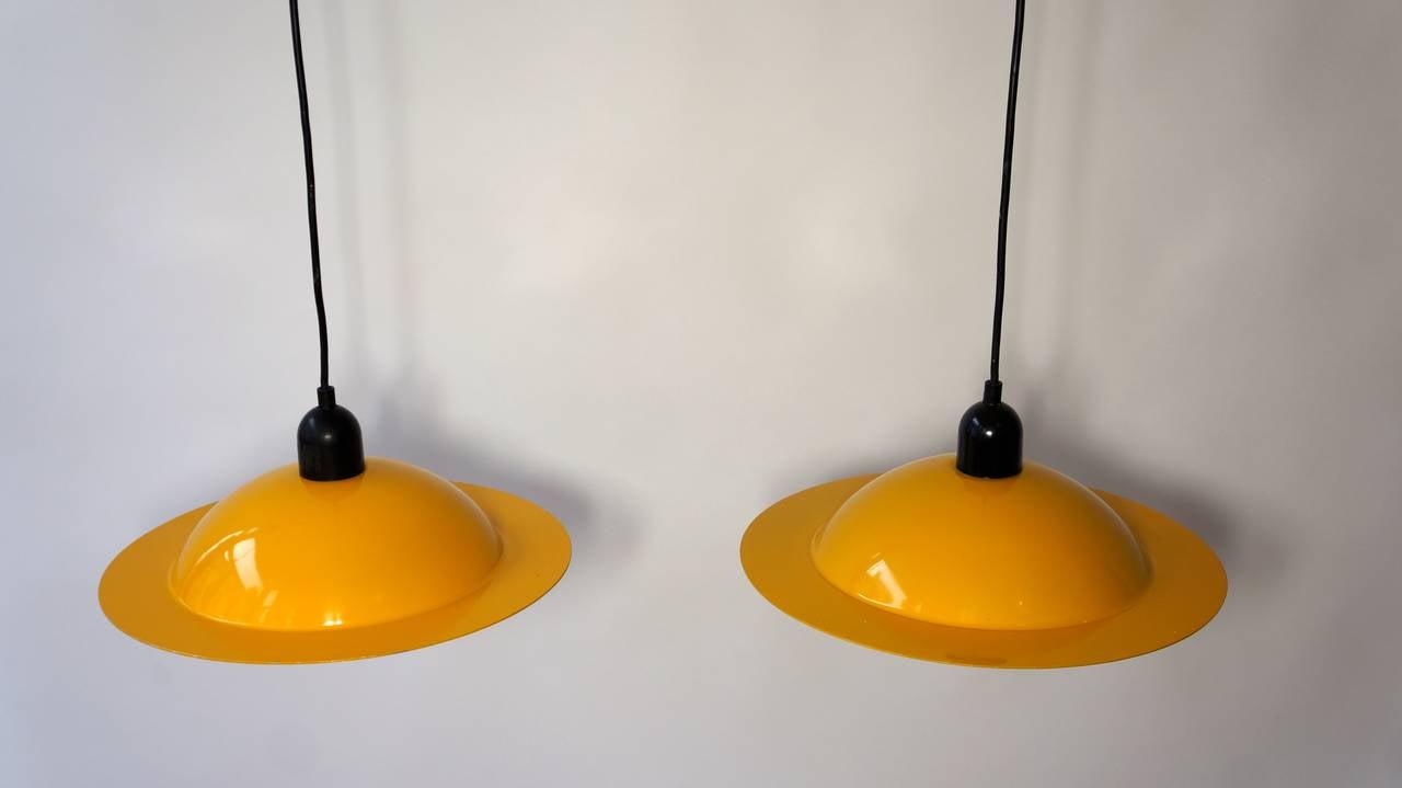 yellow pendant lighting