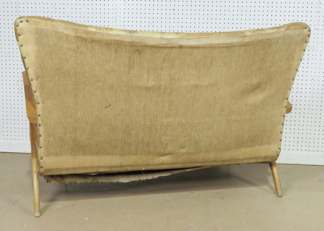 Mid-20th Century Italian Zanuso Style Boomerang Settee Couch Sofa Mid-Century Modern, circa 1950