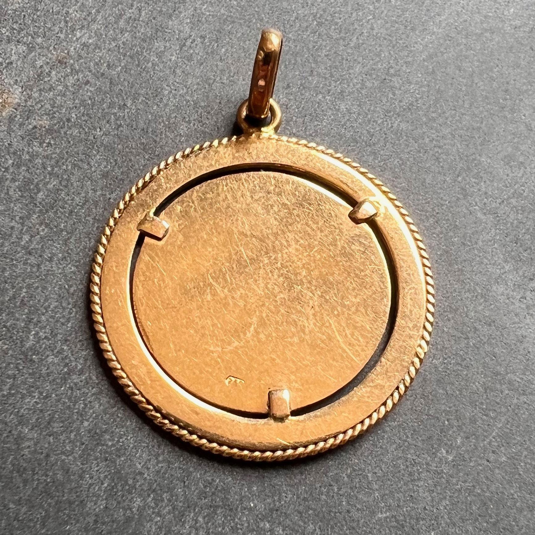 solid gold scorpion pendant