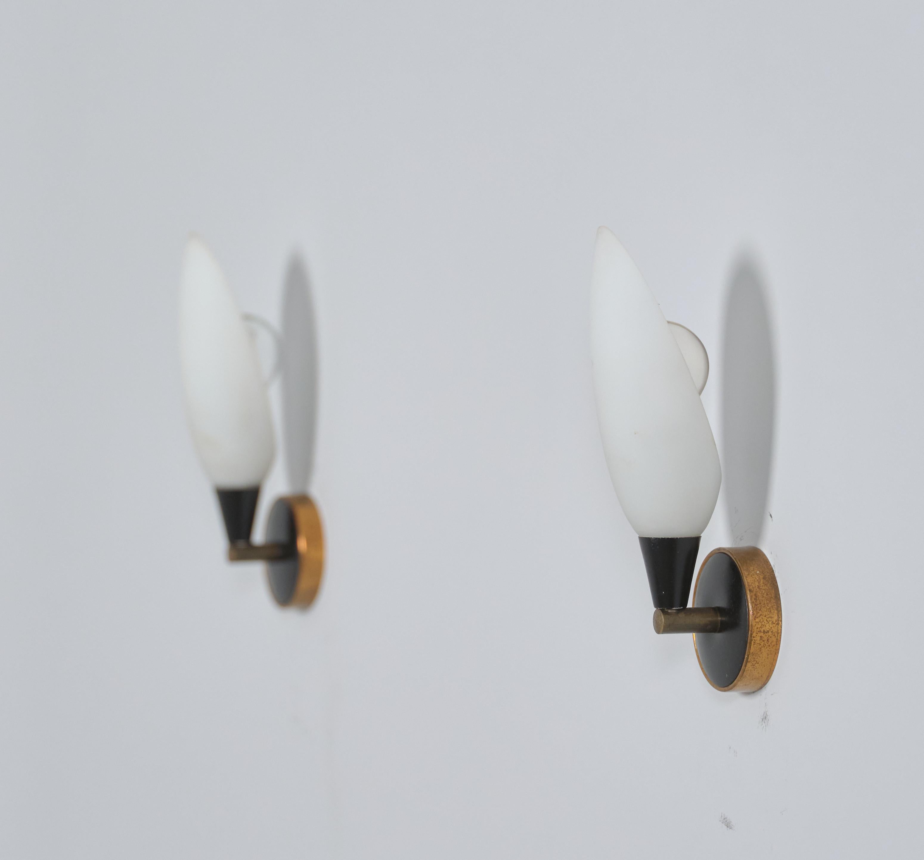 Italian 1950s Wall Sconces - Pair of Modern Style Wall lamps 1
