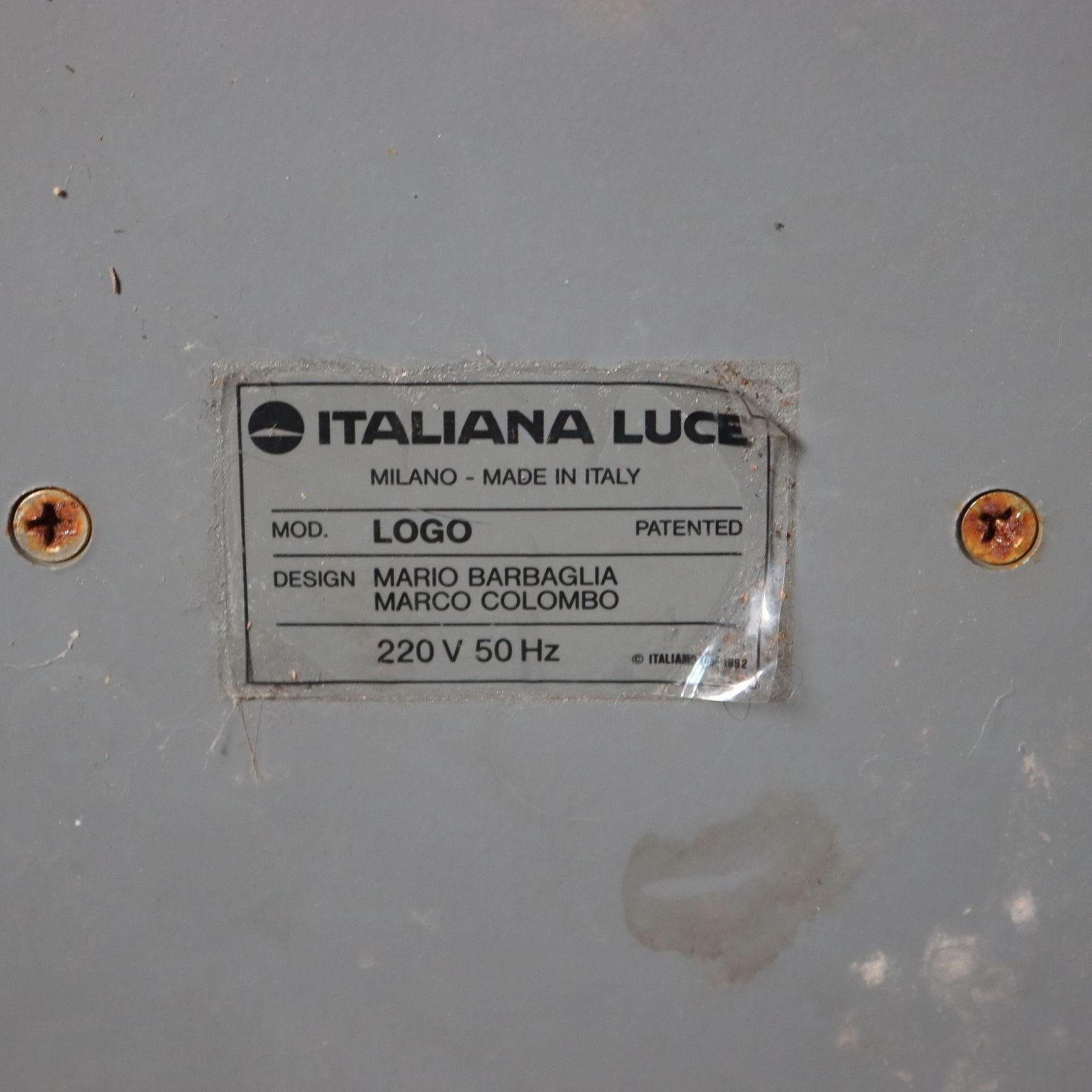 Italiana Luce Logo Aluminium, Italy, 1980s 2