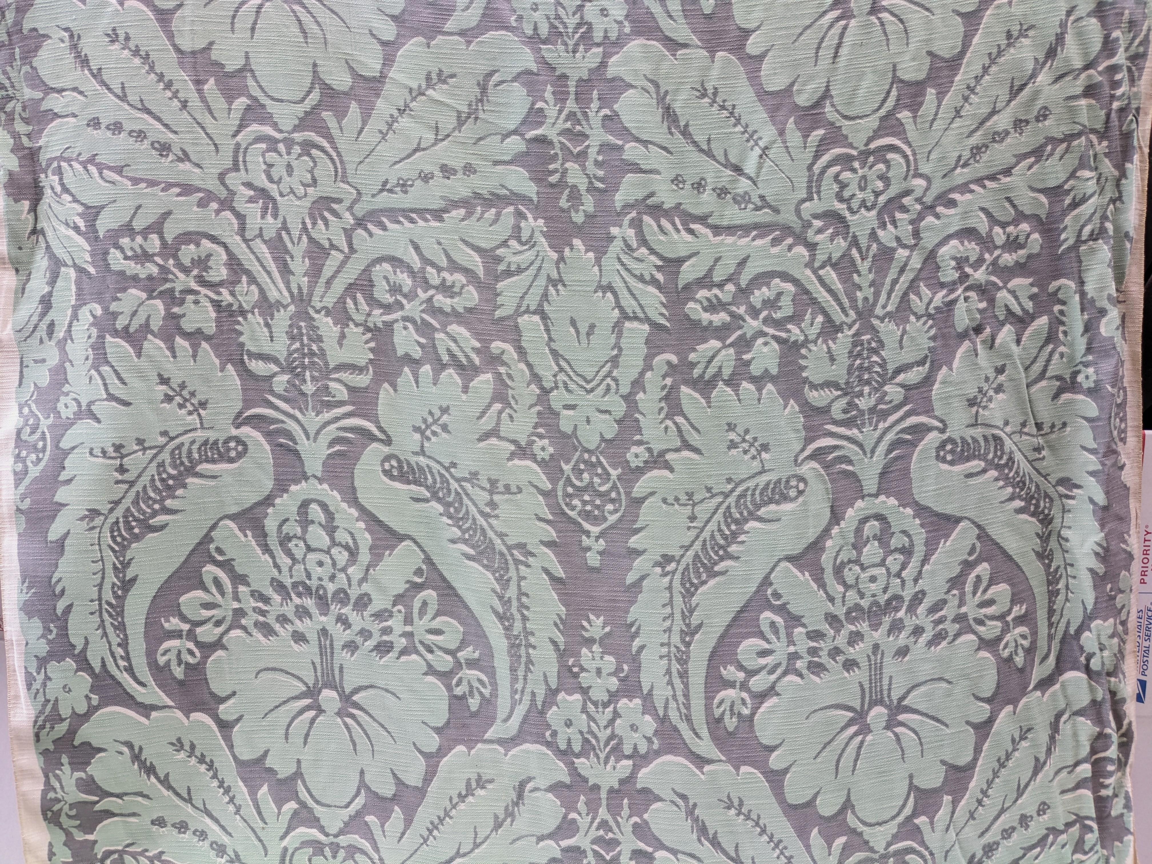 Italianate Barock Revival Mid Century Yardage (Baumwolle) im Angebot