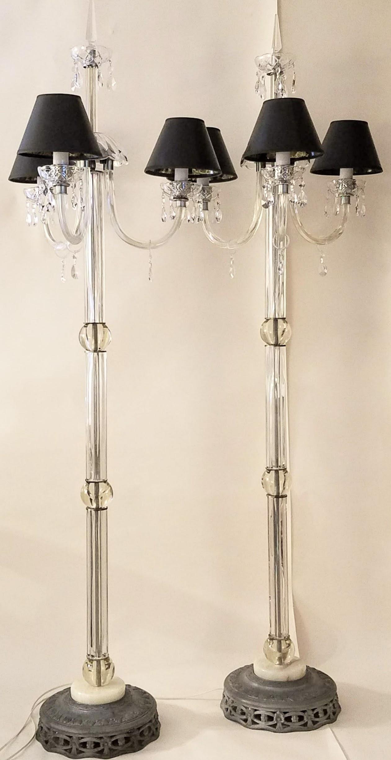 vintage chandelier floor lamp