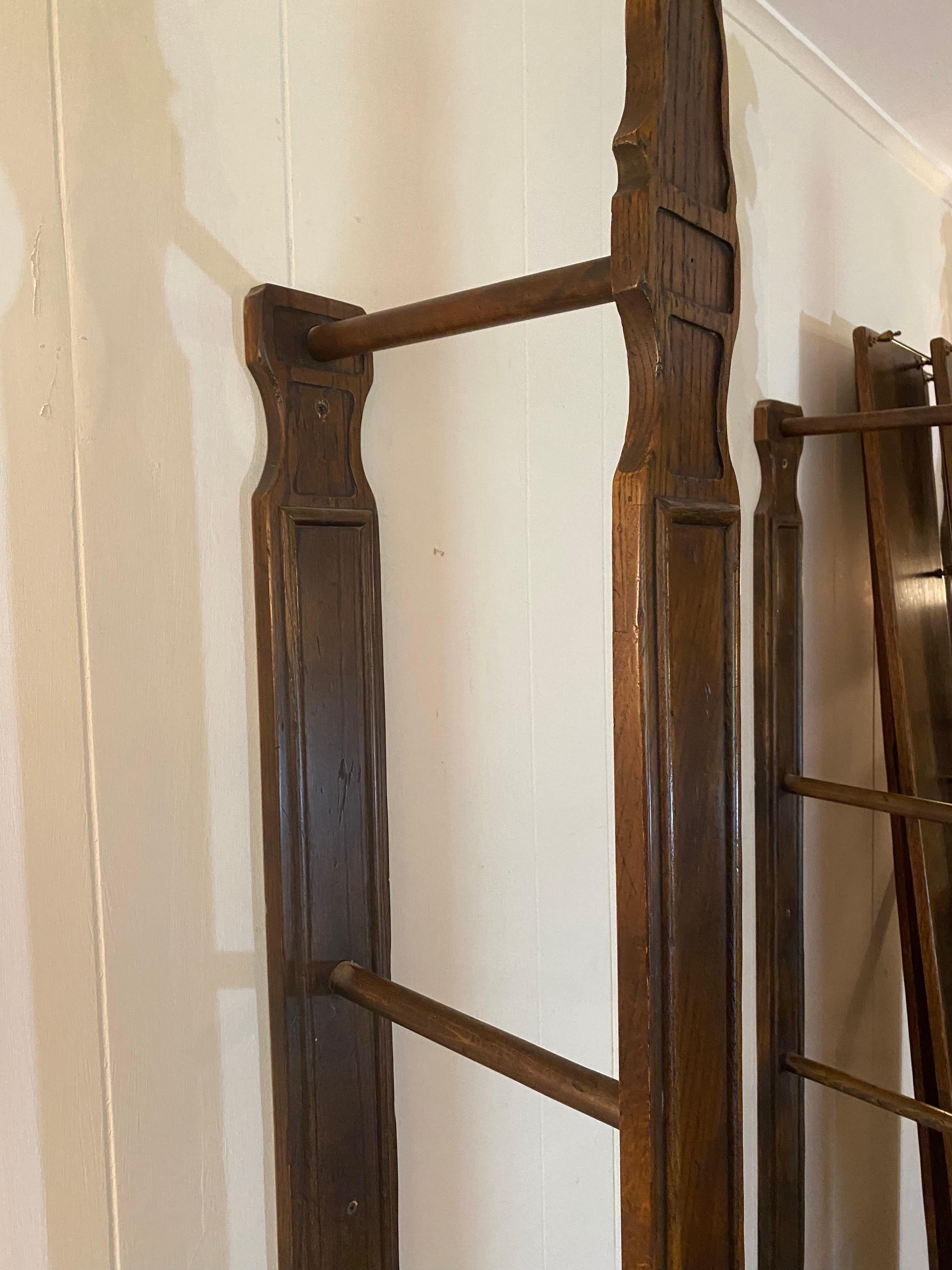 Italianate Solid Oak with Brass Gallery Wall Mounted Shelving 6