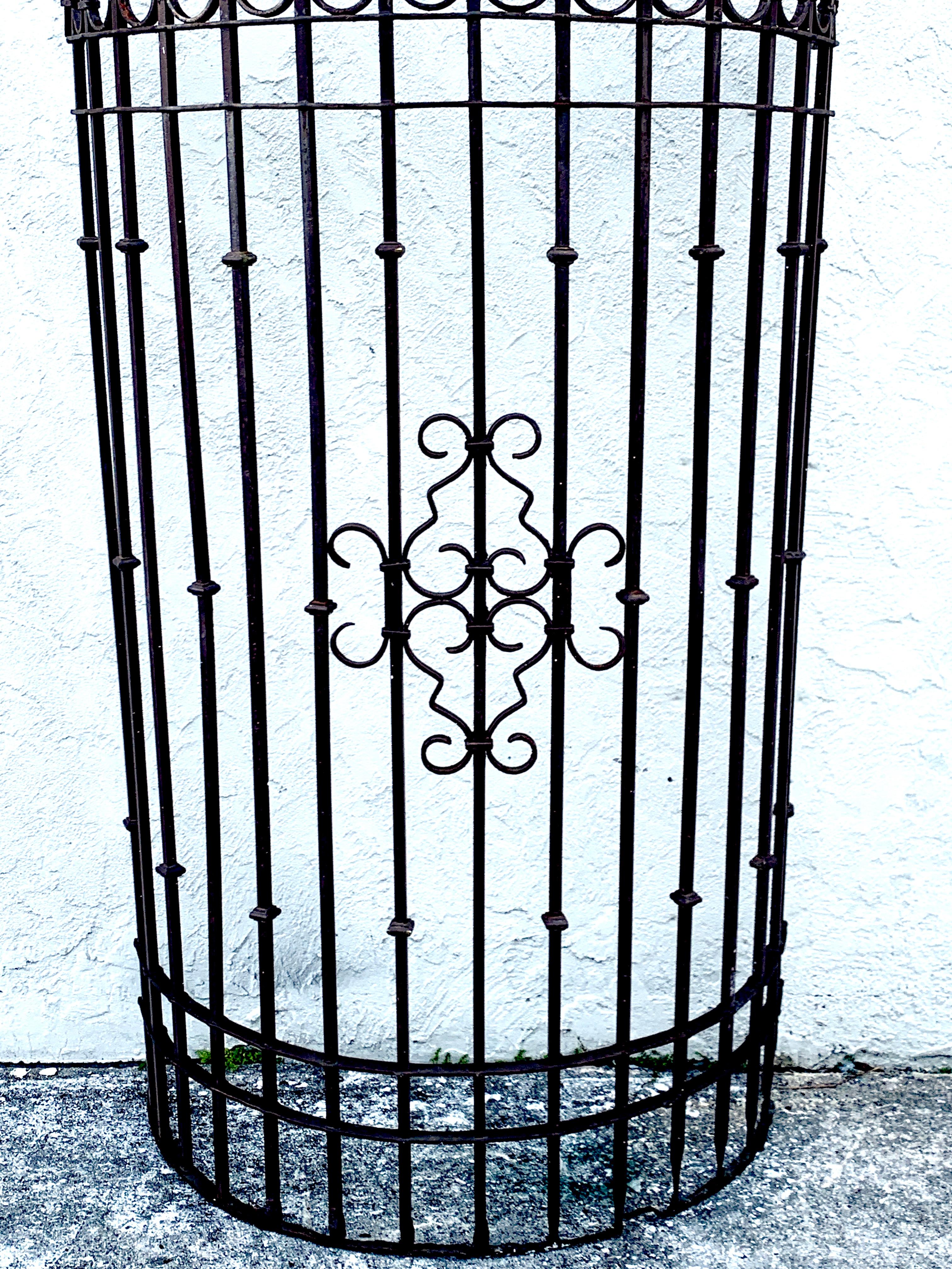 Italianate Wrought Iron Window Grate or Portico, Provenance Celine Dion 2