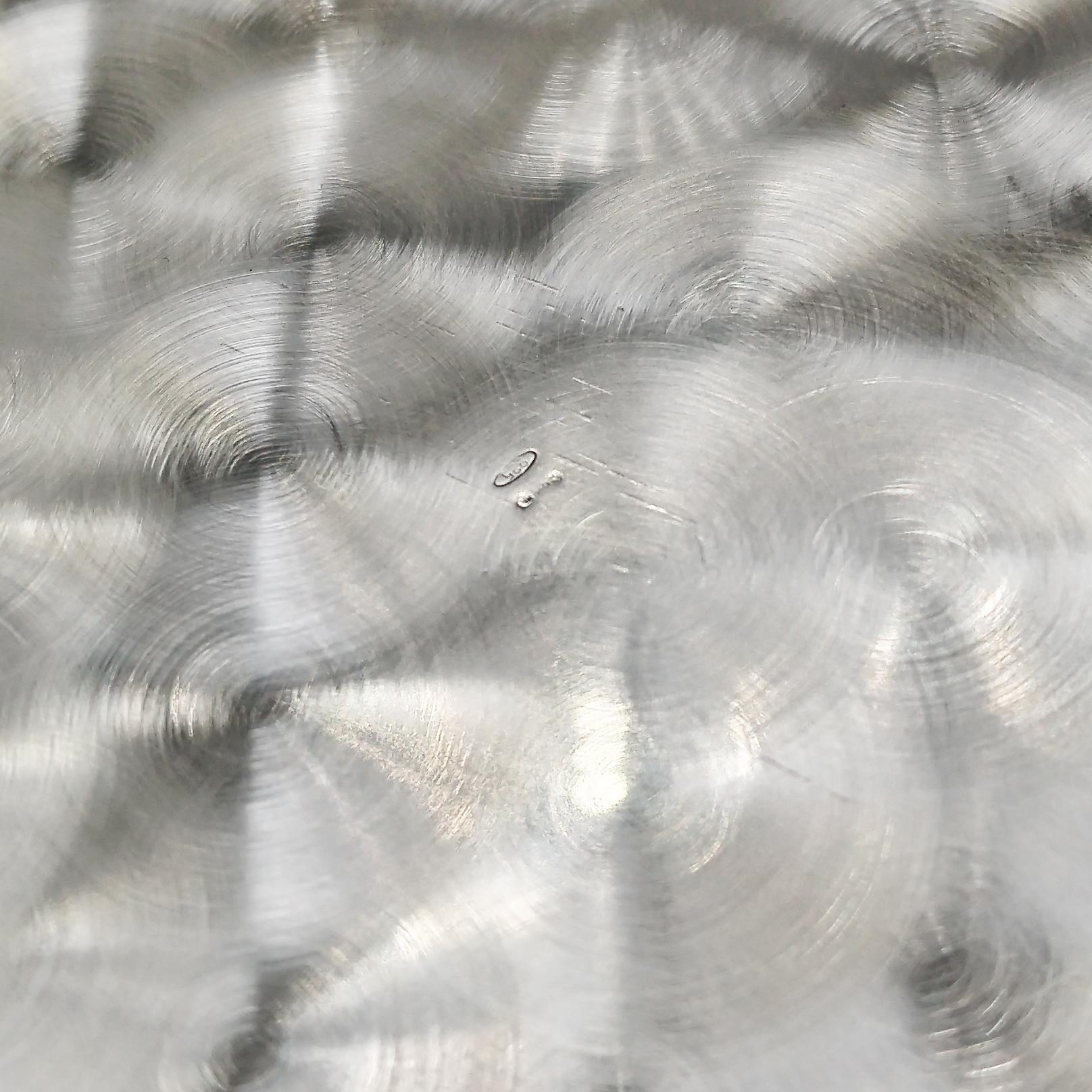 ItalienSterling Silber Tafelaufsatz mit Ranken und Blumen im Angebot 7