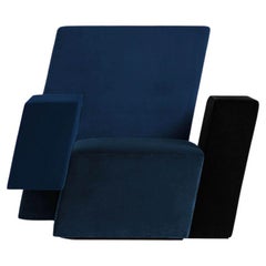 Italic Armchair Blue and Black by Driade