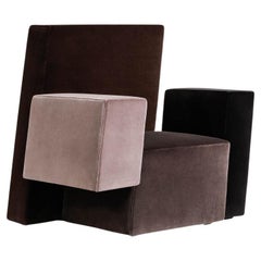 Italic Armchair Grey, Brown and Black by Driade