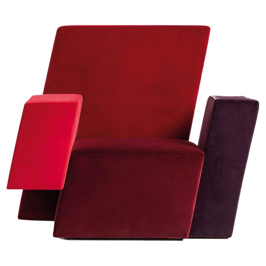 Italischer Sessel Rot, Burgund und Violett von Driade