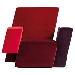 Italic Armchair Red, Burgundy and Violet by Driade