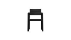 Contemporary Black Ash Wood Italic Chair by Haris Fazlani