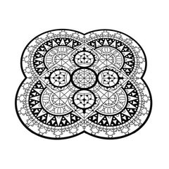 Mantel Individual Italic Lace Petal Negro de Galante & Lancman para Driade