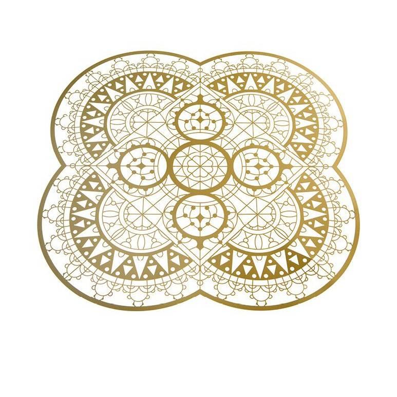 Italic Lace Petal Placemat in Brass by Galante & Lancman for Driade