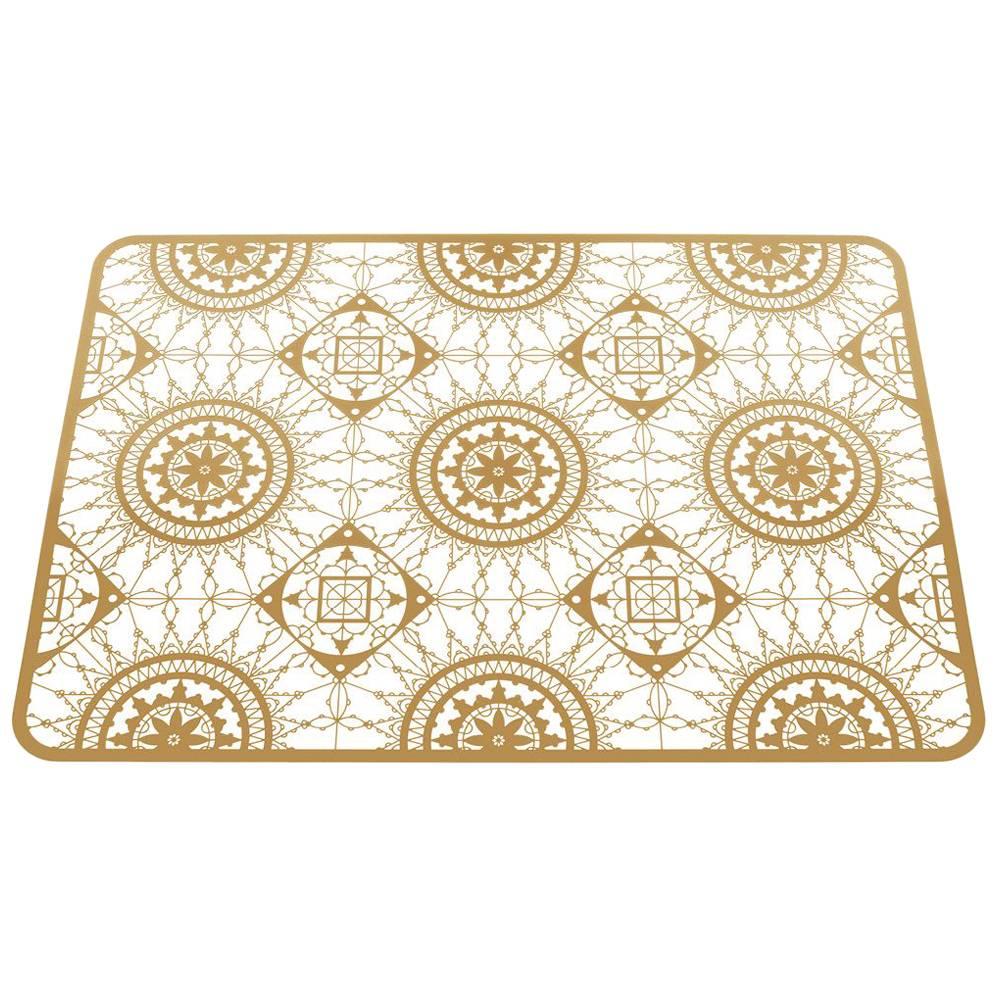 Mat de table rectangulaire en dentelle italienne en laiton de Galante & Lancman pour Driade