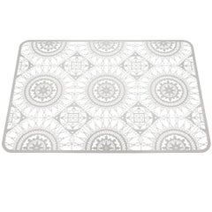 Mat de table rectangulaire en dentelle italienne blanc de Galante & Lancman pour Driade