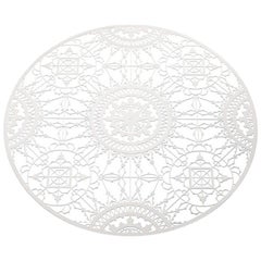 Mantel Individual Redondo Italic Lace Blanco de Galante & Lancman para Driade