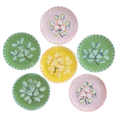 Assiettes peintes à la main Italica Ars, lot de 6, vers 1980
