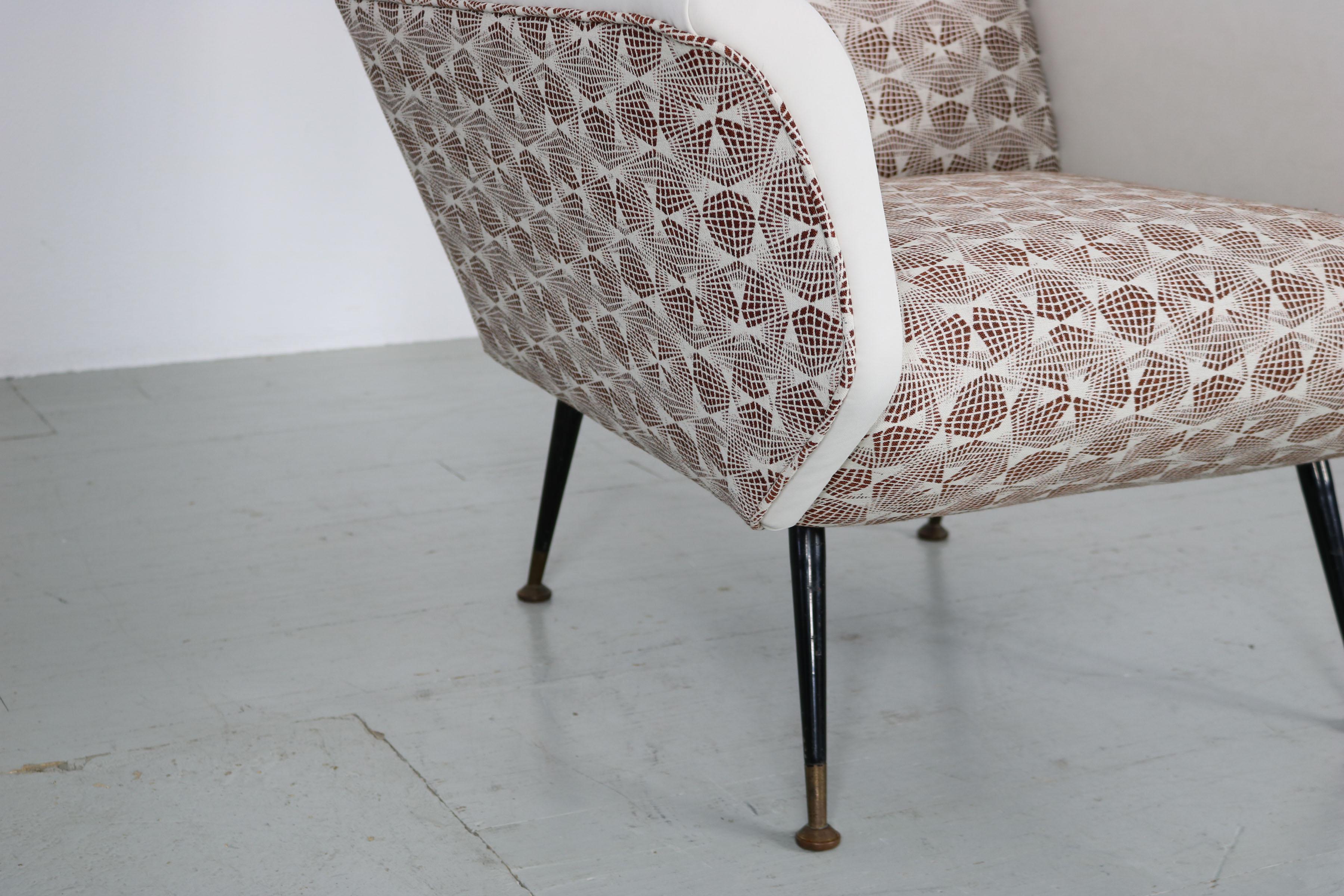 Sillón Italien Retapizado, años 50 en venta 8