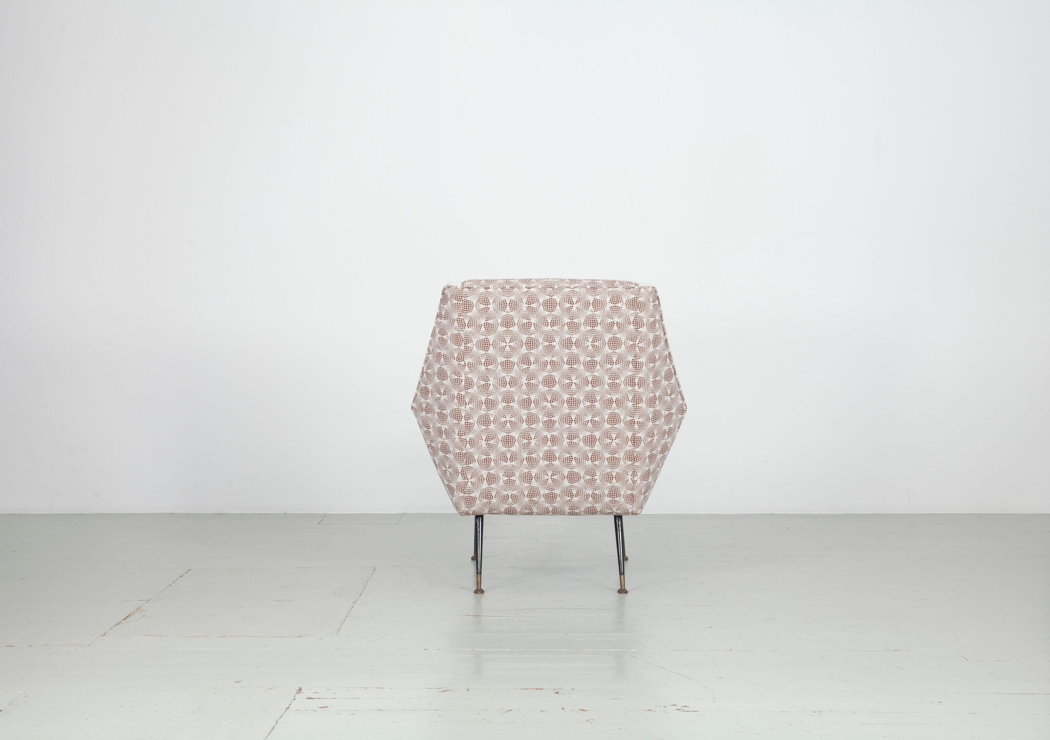 Sillón Italien Retapizado, años 50 siglo XX en venta