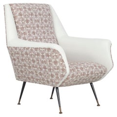 Fauteuil Italien Reupholstered, 1950s