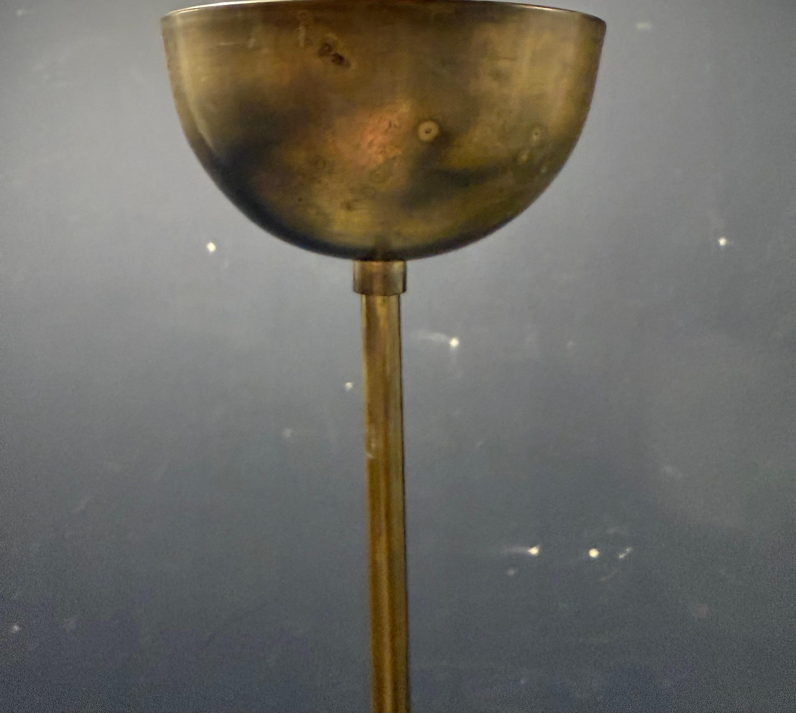 Mid-Century Modern italien battuto ceiling lamp