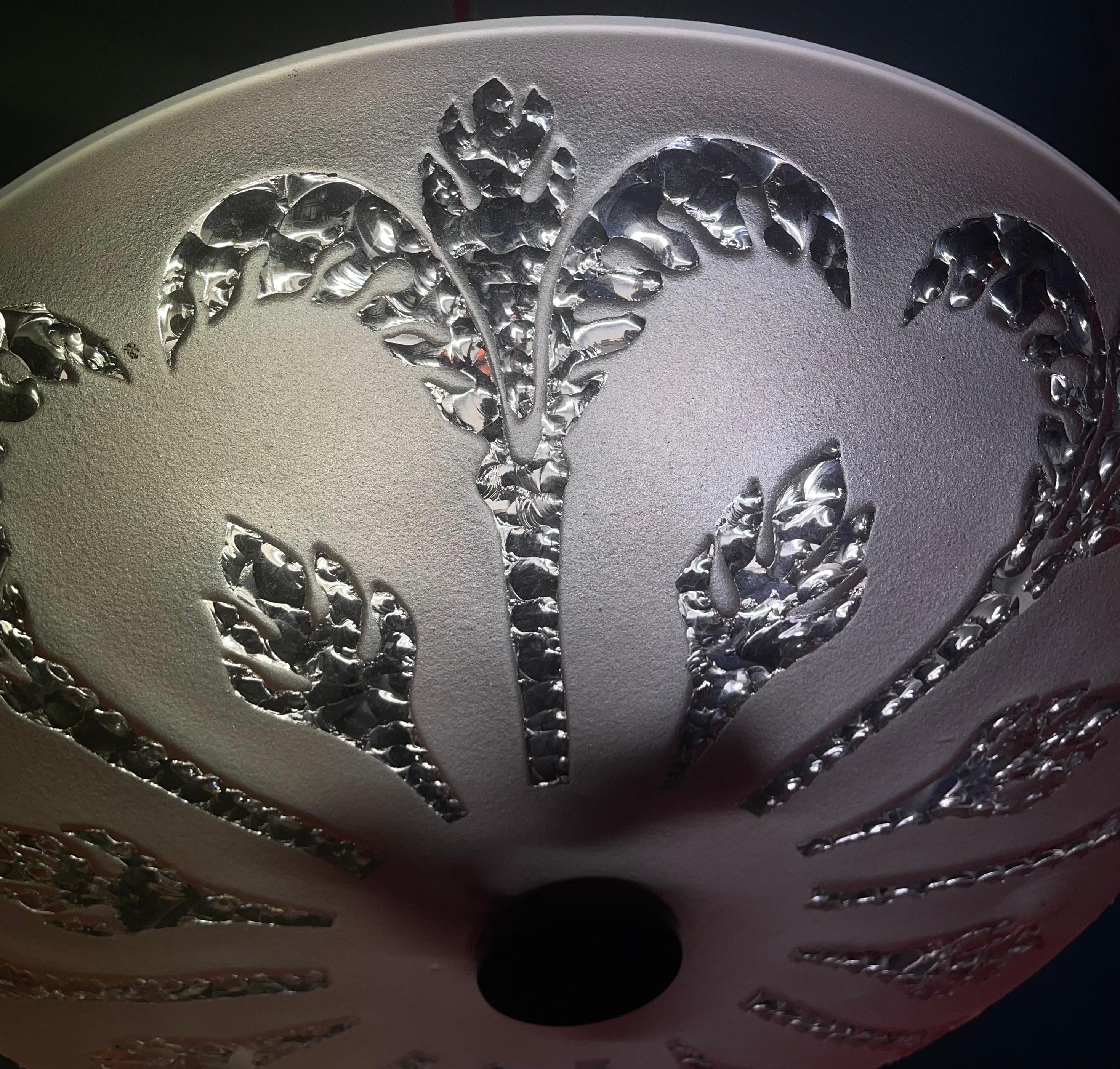 Mid-20th Century italien battuto ceiling lamp