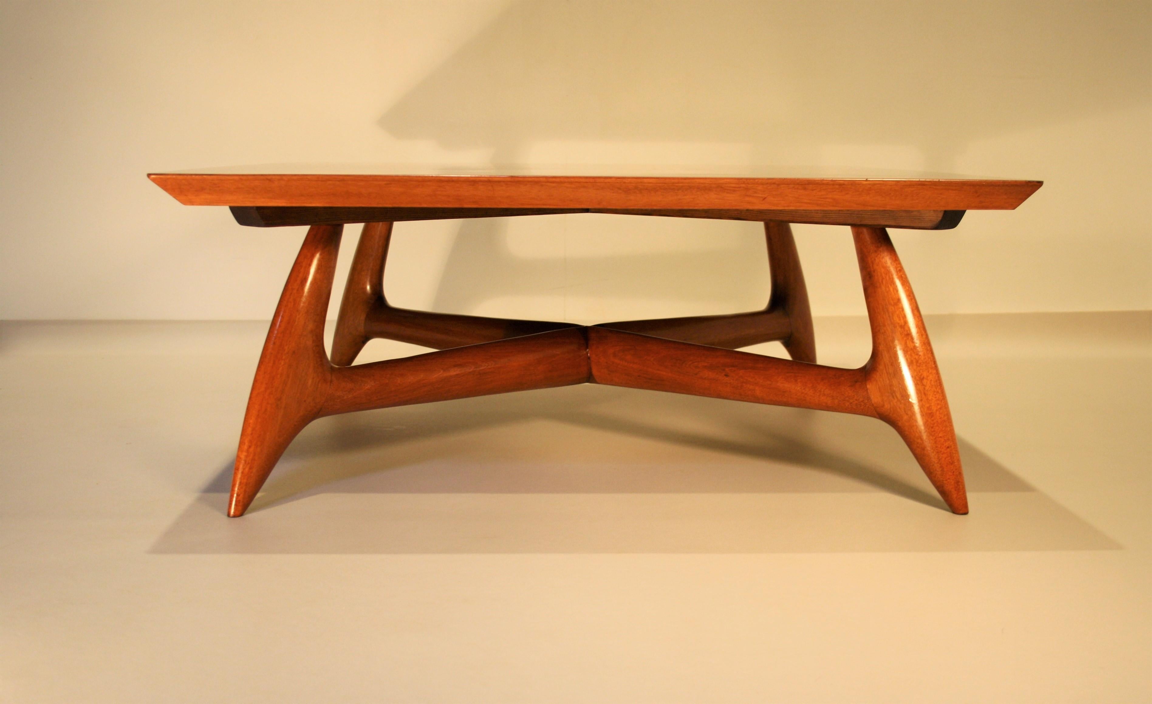 Italien Coffee Table by Pierluigi Giordani, 1950s In Good Condition In Belgium, BE