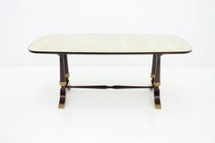 Dining Suite by Fratelli Strada Roma Italy 1959, Table and Six Chairs