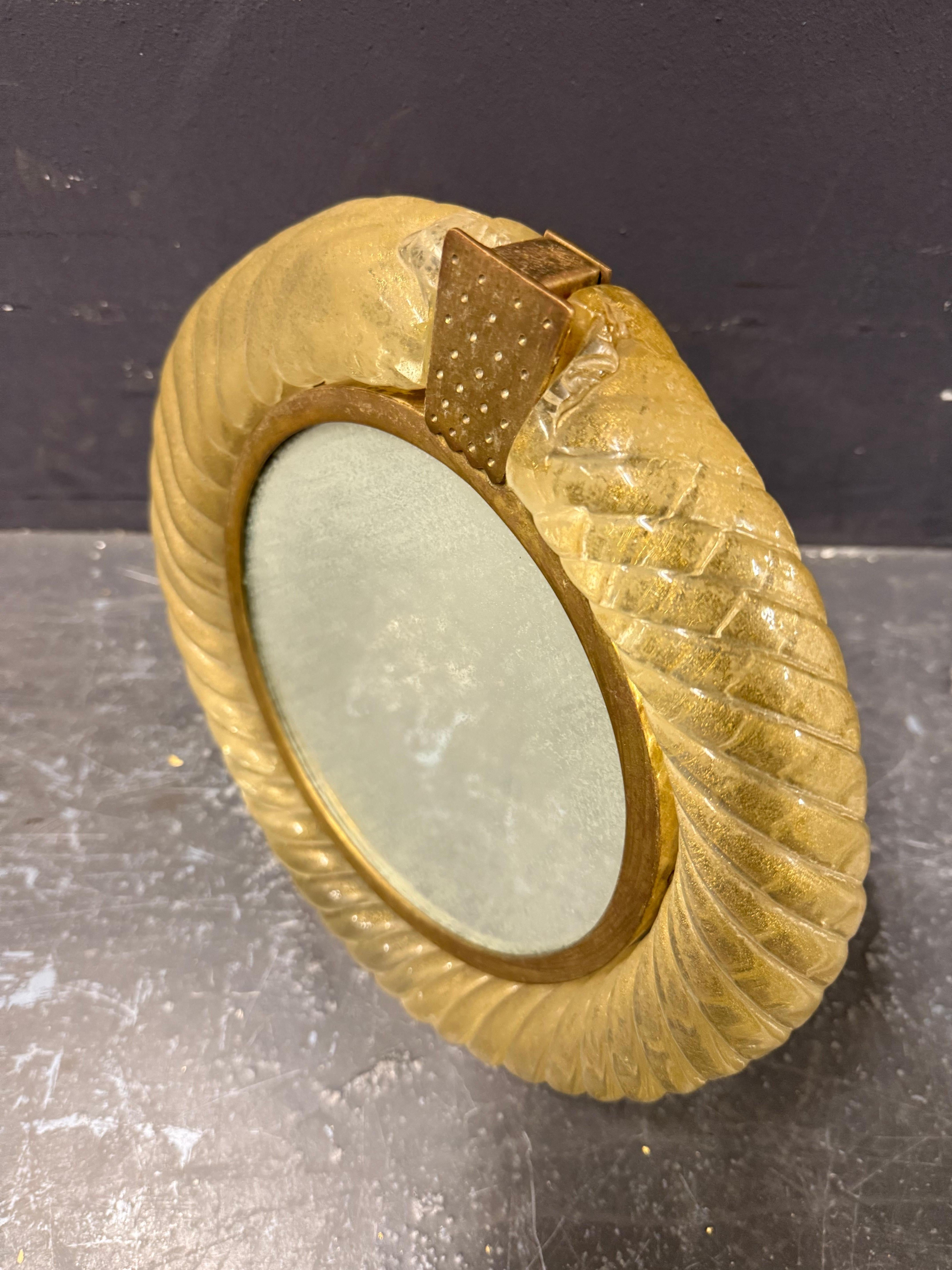 italien murano table mirror In Fair Condition For Sale In Munich, DE