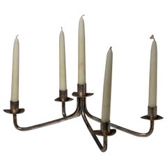 Portacandele Italin anni '50 in argento