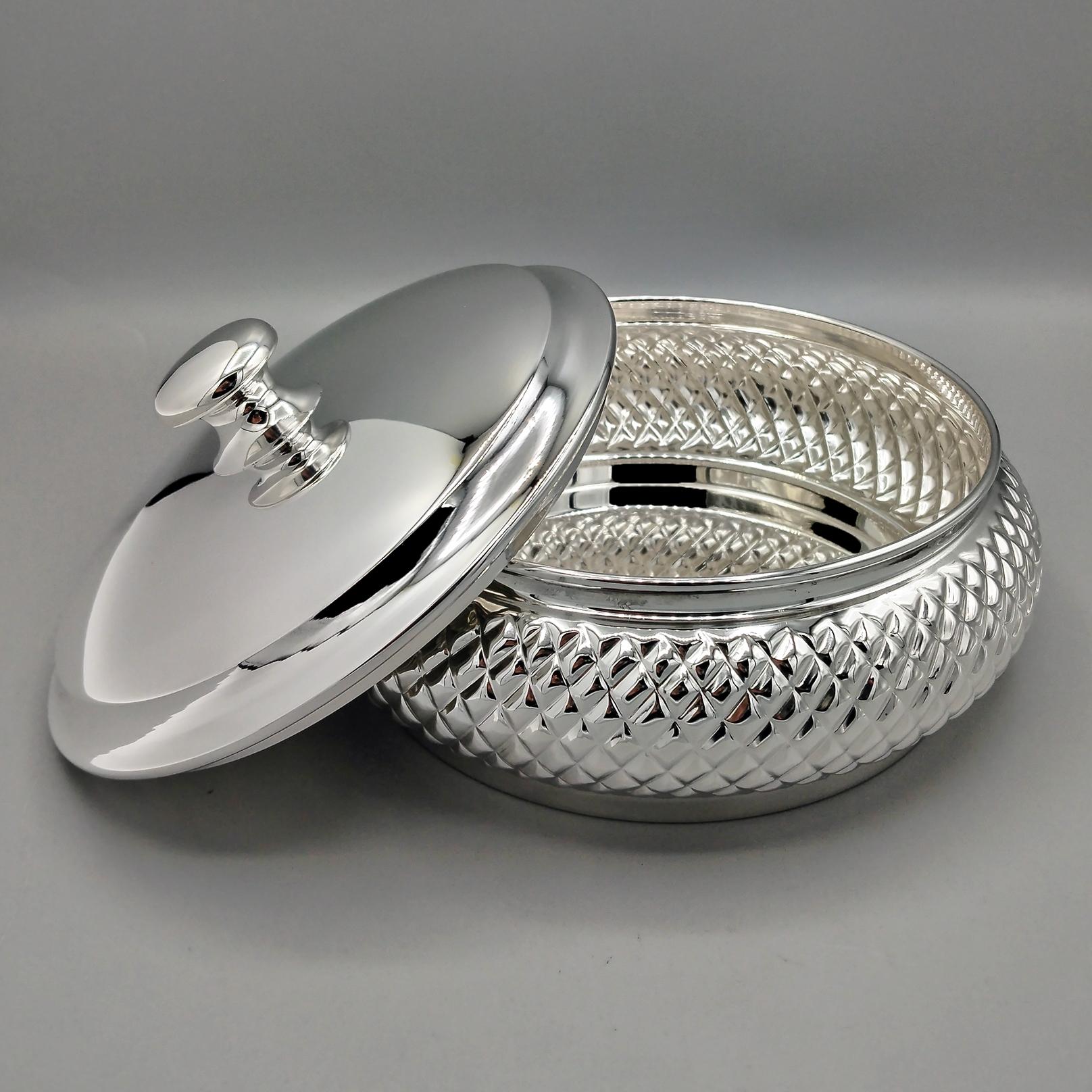 Italina Solid 800 Silver table Box In condizioni Nuovo in vendita a VALENZA, IT