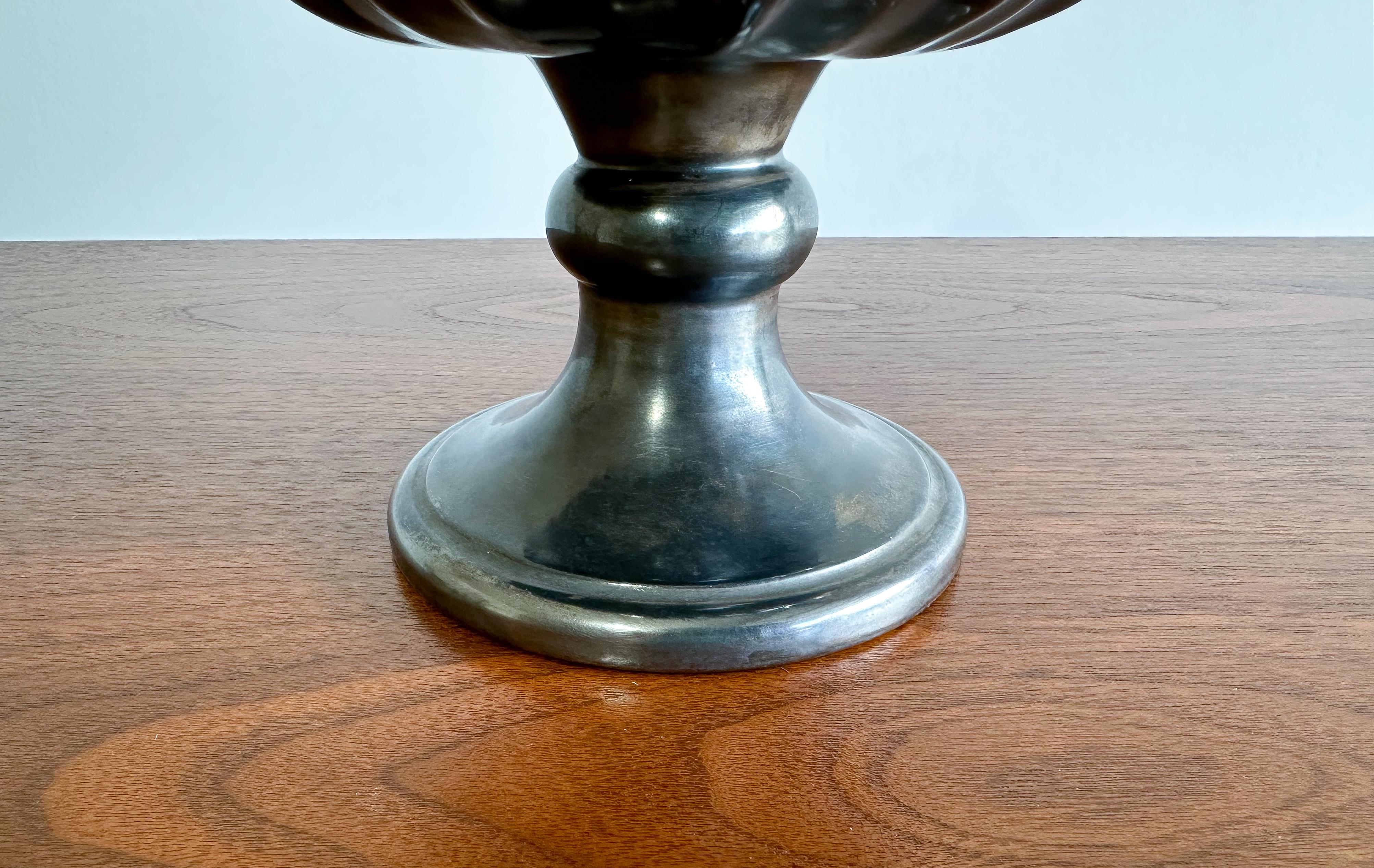 Art Déco Vaso in maiolica smaltata italiana, Deruta, anni '60