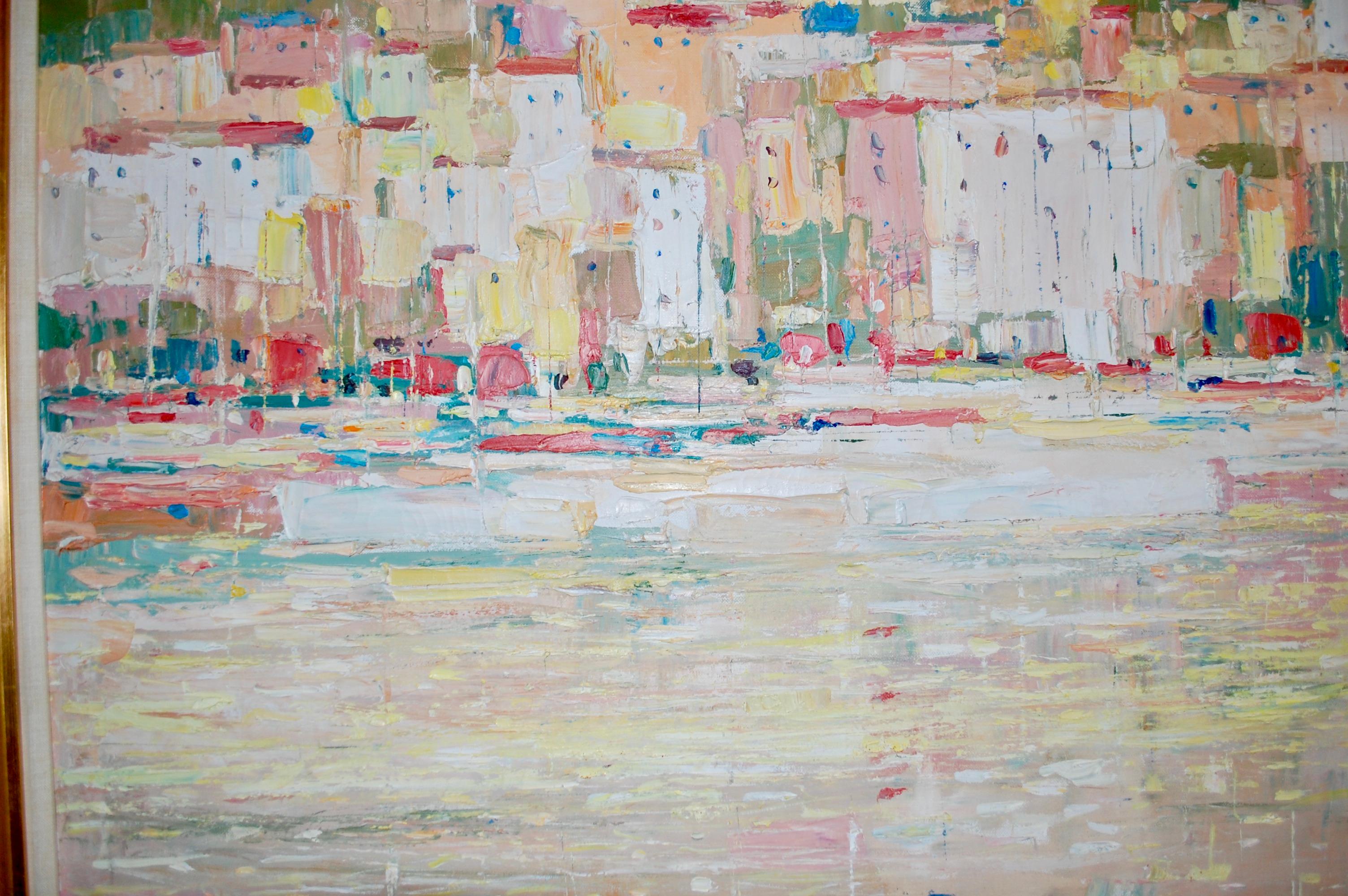 View Of The City Large Oil Painting 1