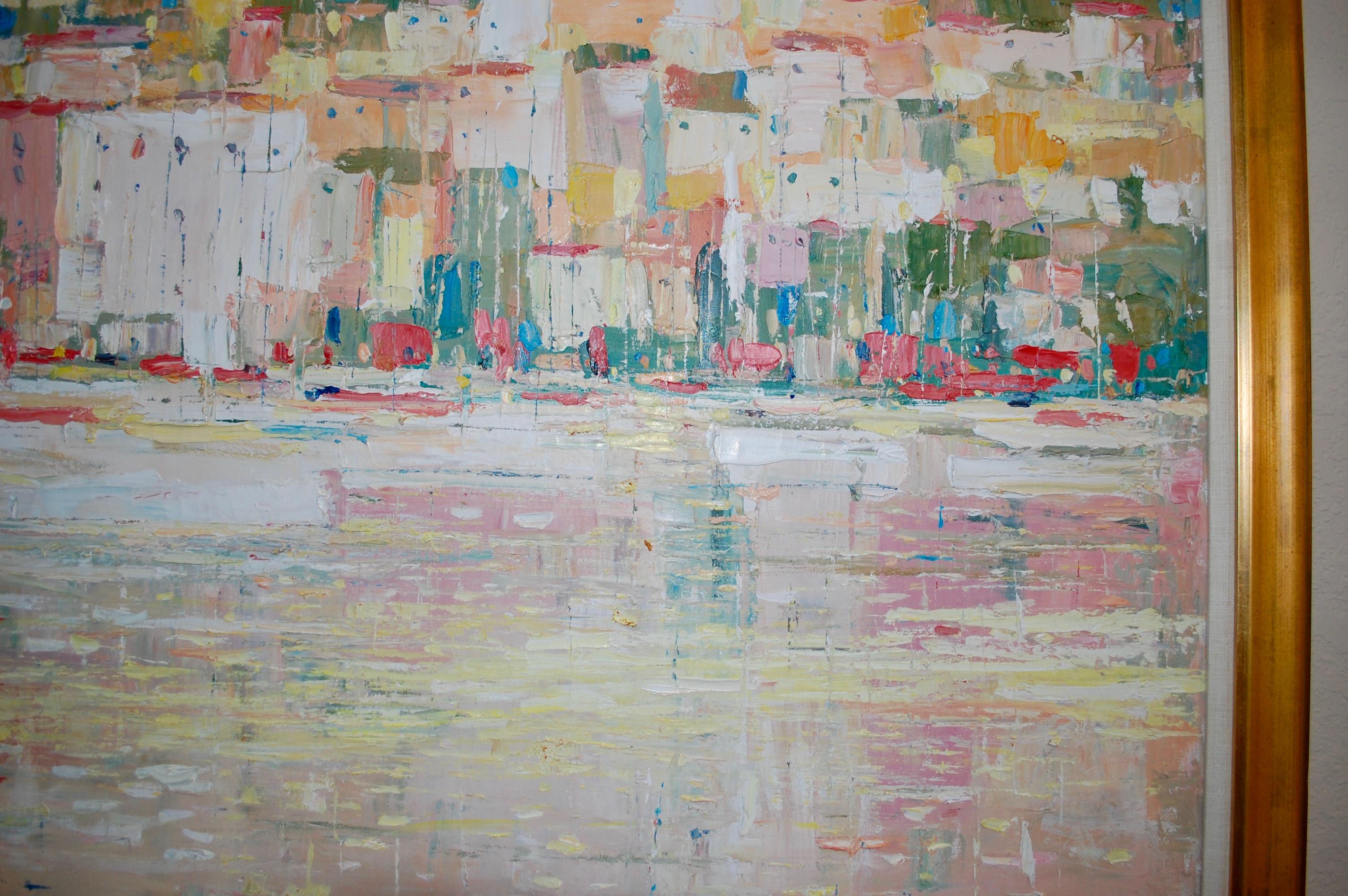 View Of The City Large Oil Painting 2