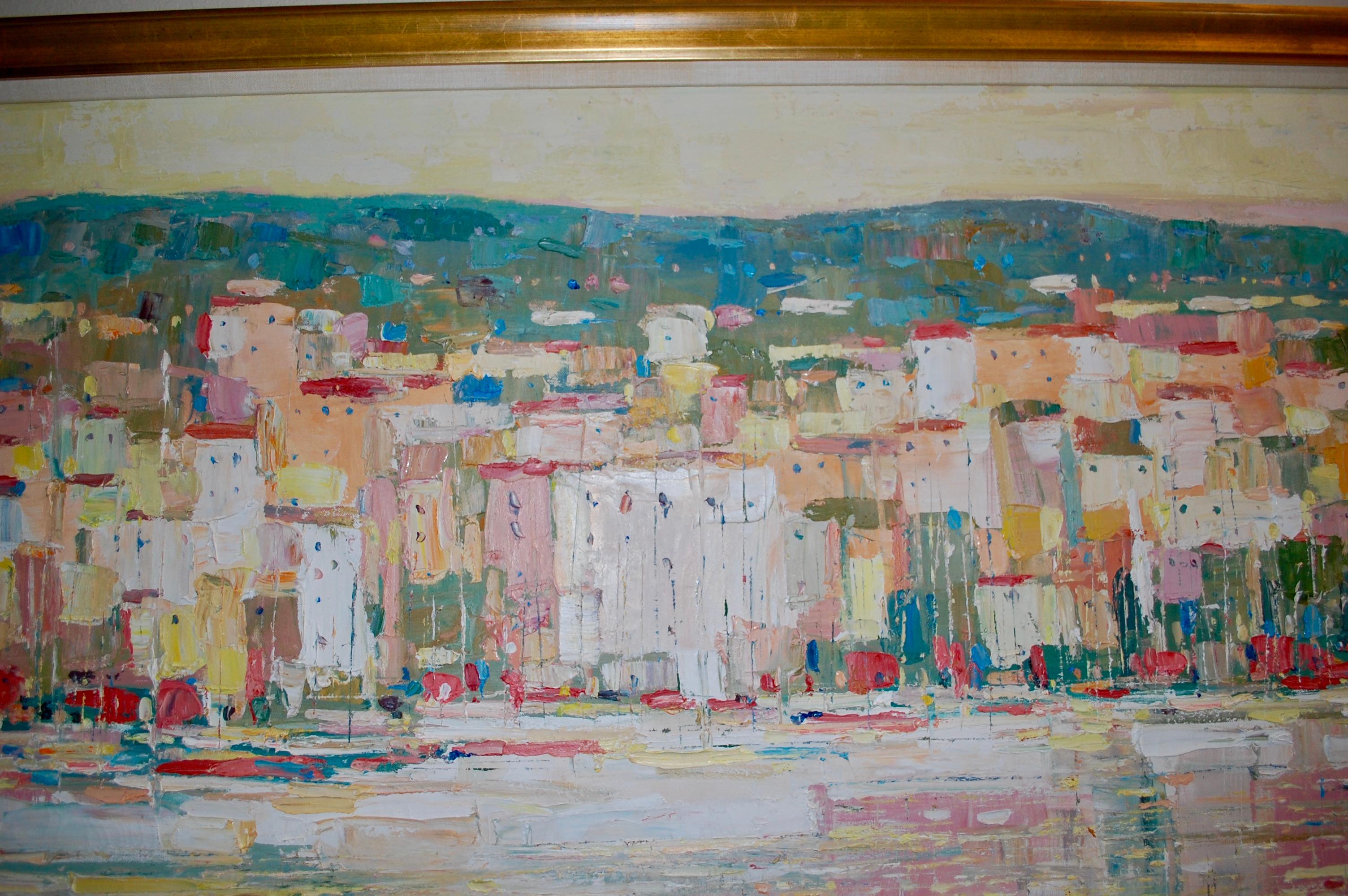 View Of The City Large Oil Painting 3