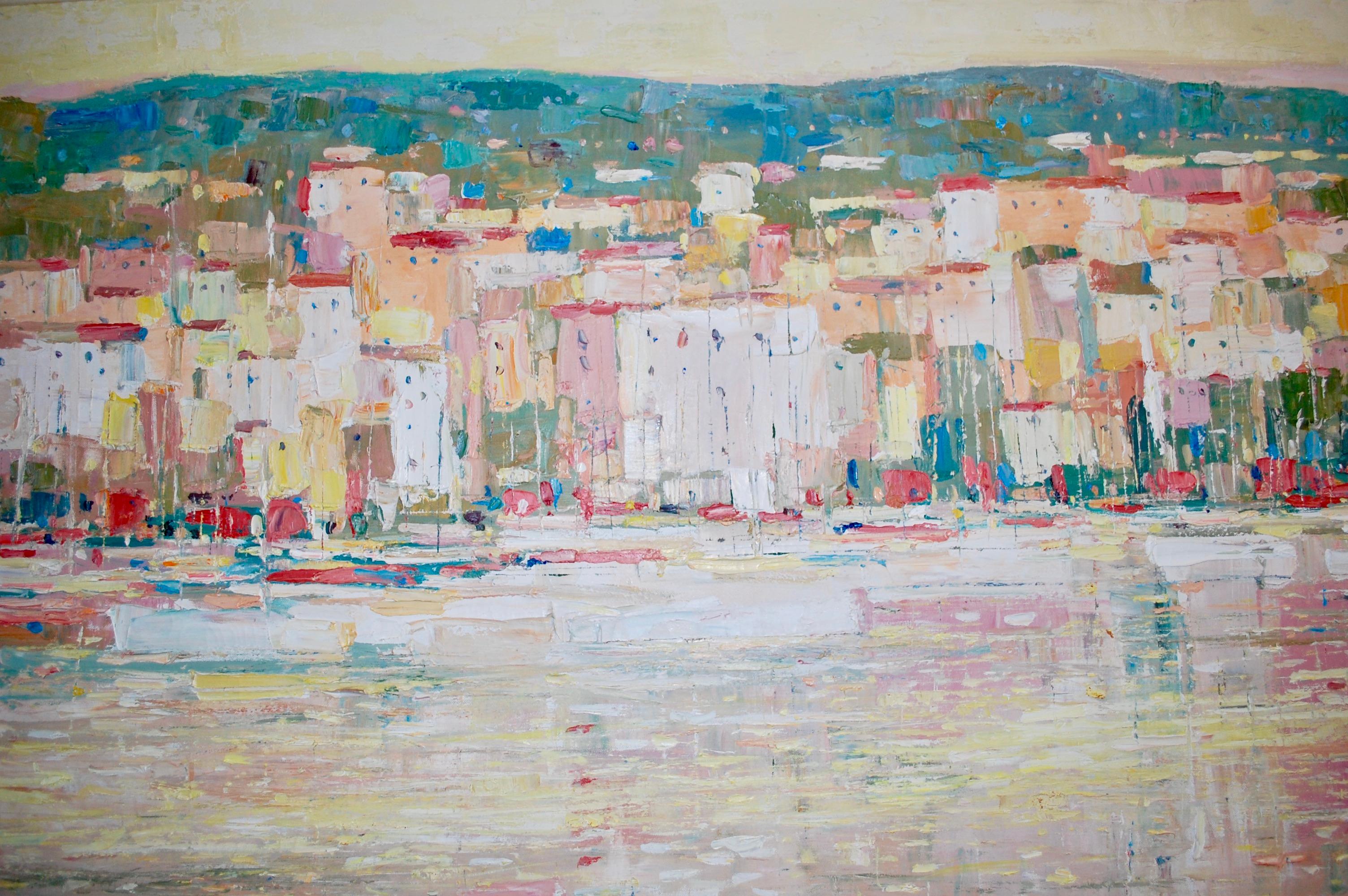 View Of The City Large Oil Painting 4