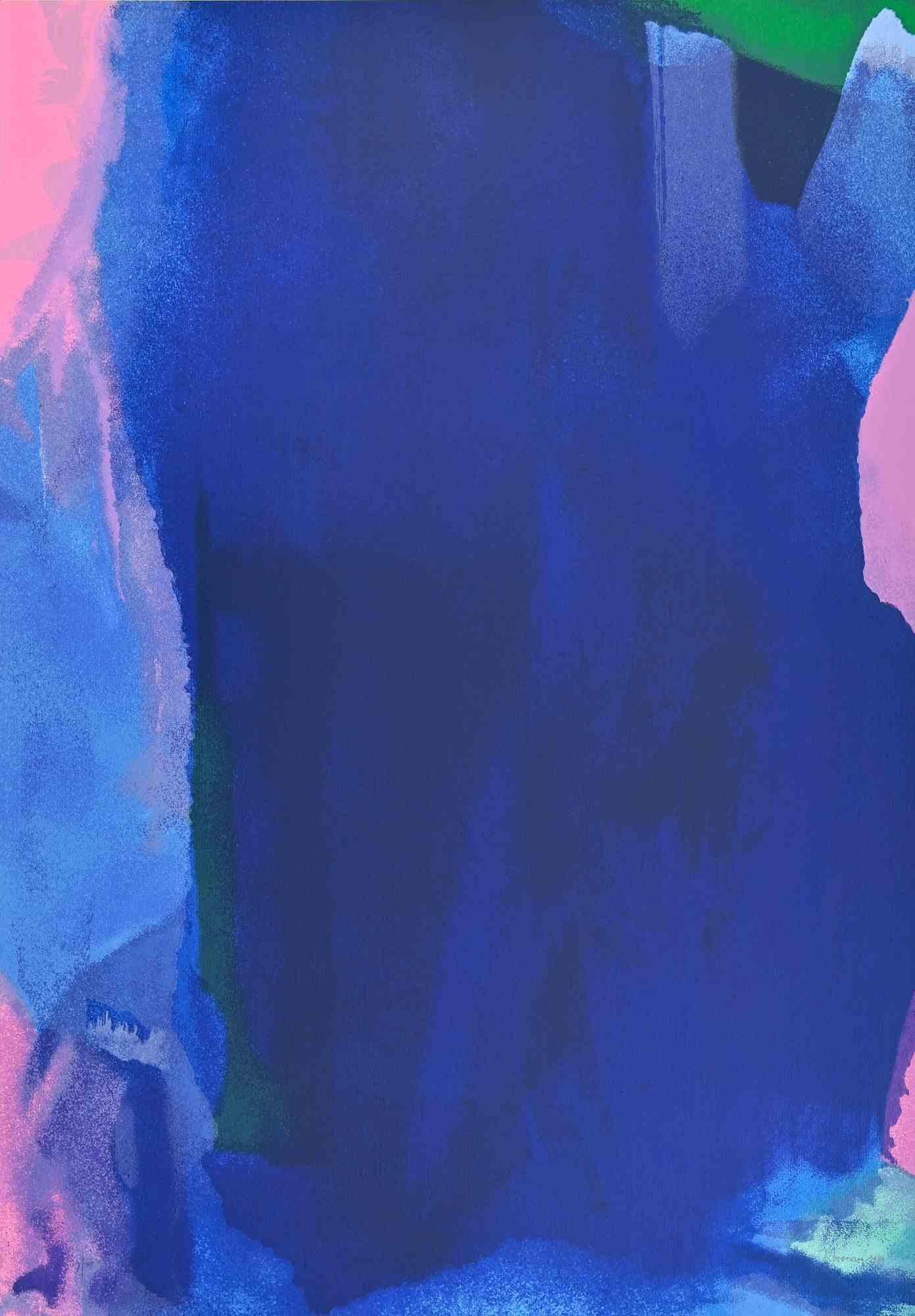 Il visibile dell'invisibile - Blu composition è un'opera d'arte contemporanea originale realizzata da Italo Bressan nel 1989.

Serigrafia mista colorata.

Firmato a mano e datato sul margine inferiore.

Numerato in basso a sinistra. Edizione