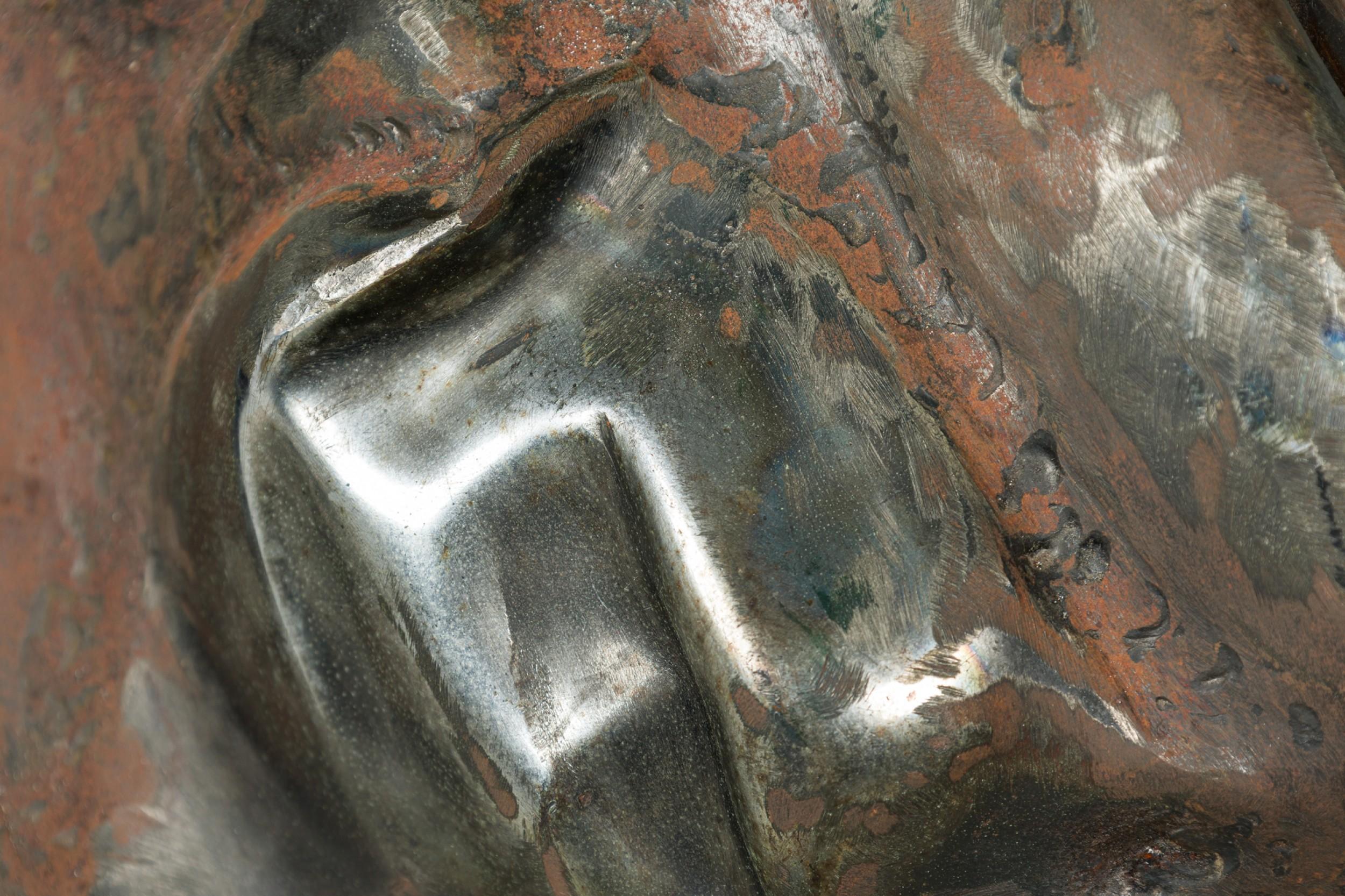 20ième siècle Sculpture abstraite en acier peint du milieu du siècle dernier d'Italo Scanga en vente