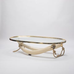 Italo Valenti Gilt Bronze Faux Tusk Cocktail Table