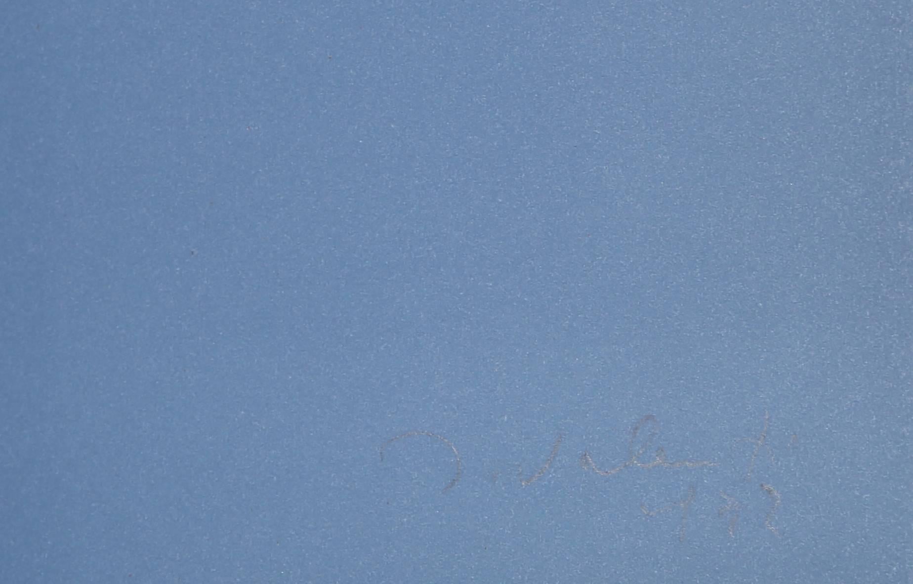 Abstrakter Siebdruck ohne Titel (Verde), abstrakter Siebdruck von Italo Valenti im Angebot 1