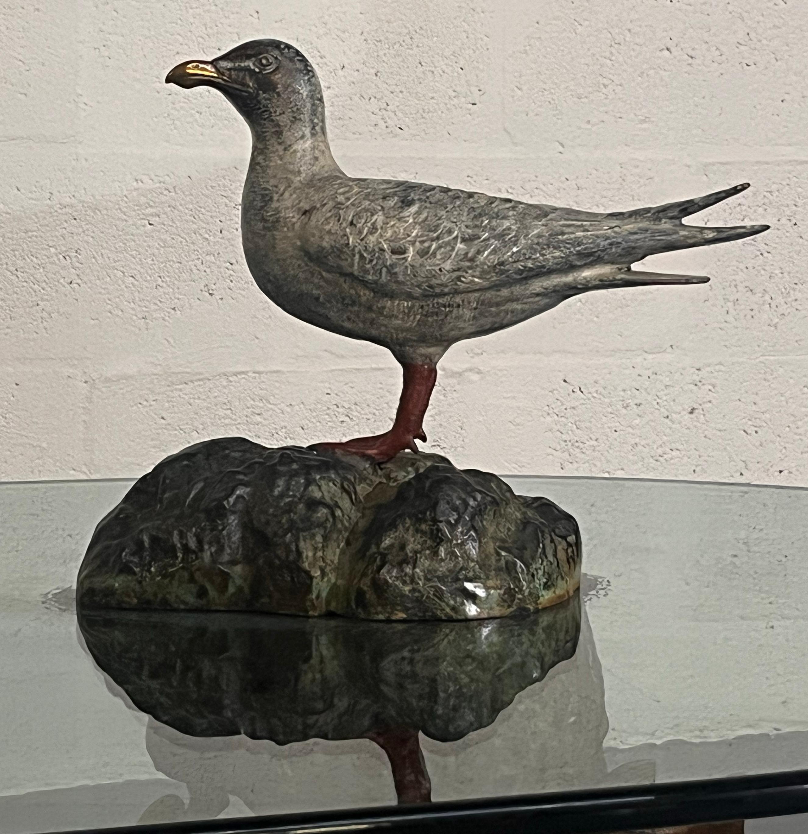 Italo Valenti Sculptural Coffee Table with Seagull and Marine Life Base, 1970s For Sale 6