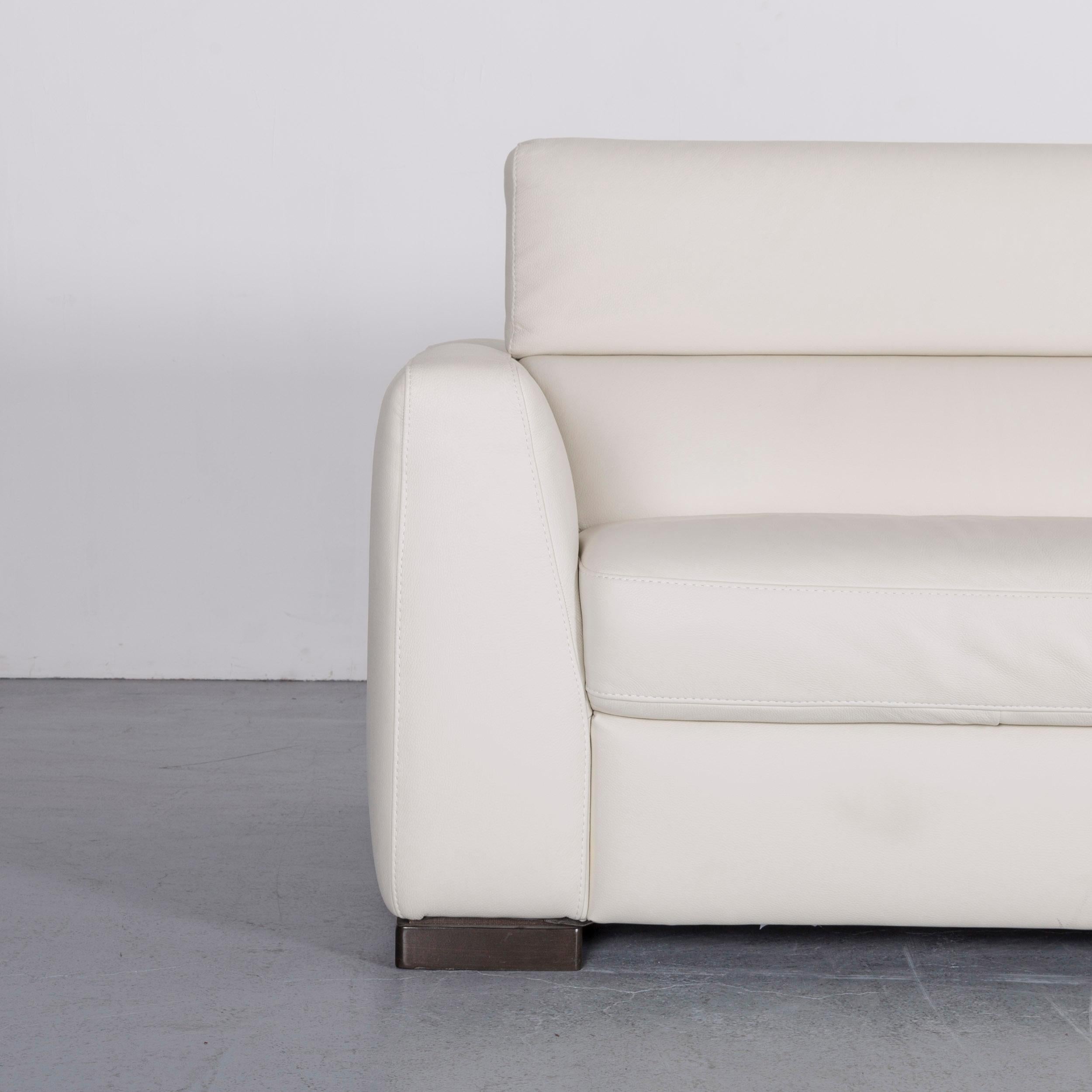 italsofa white leather sofa