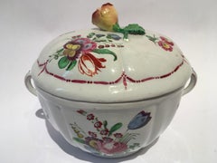 Italy 18th Century Richard Ginori Porcelain Covered Cup or Sugar Bowl
